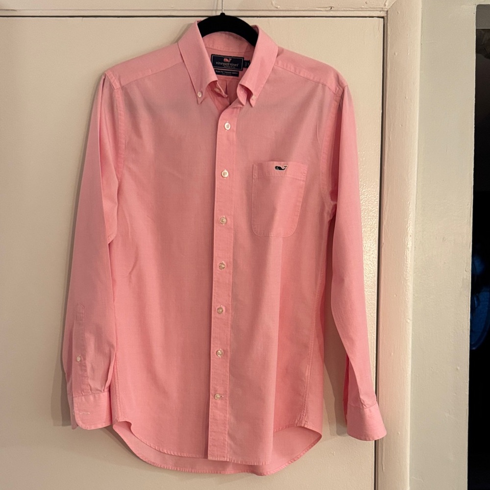 Vineyard Vines Pink Button-Down Shirt, S